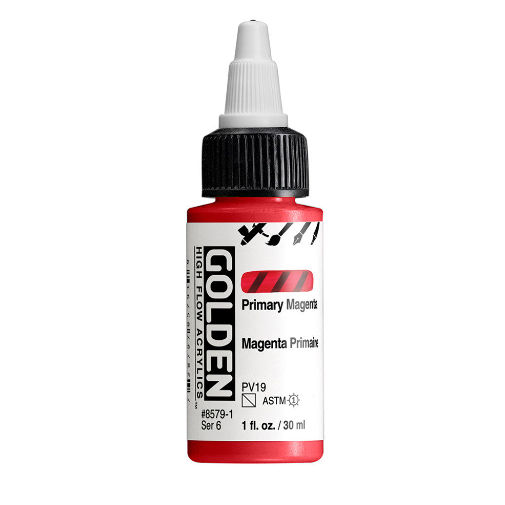 Golden High Flow Acrylics 30ml - Primary Magenta