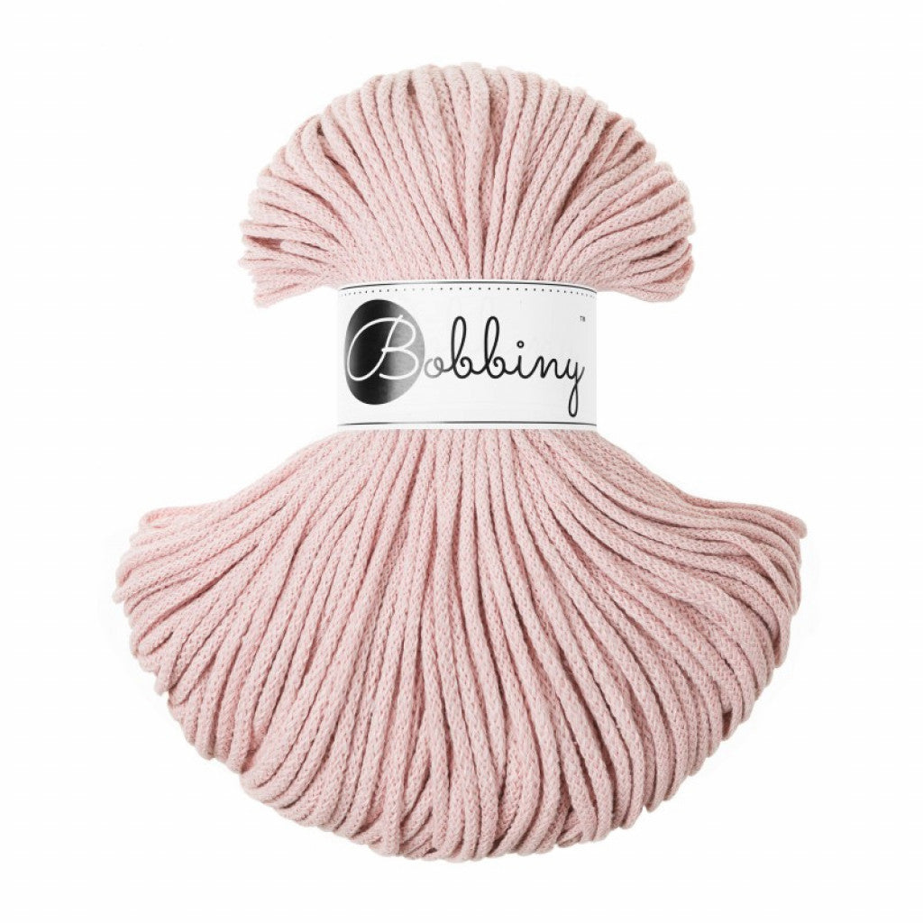 Bobbiny Braided Cord 3mm 100m - Pastel Pink