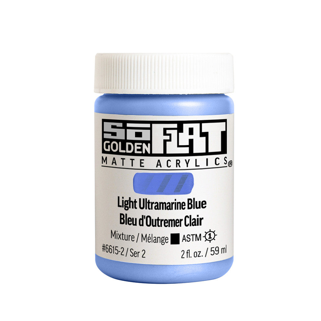 Golden SoFlat Acrylics 59ml - Light Ultramarine Blue