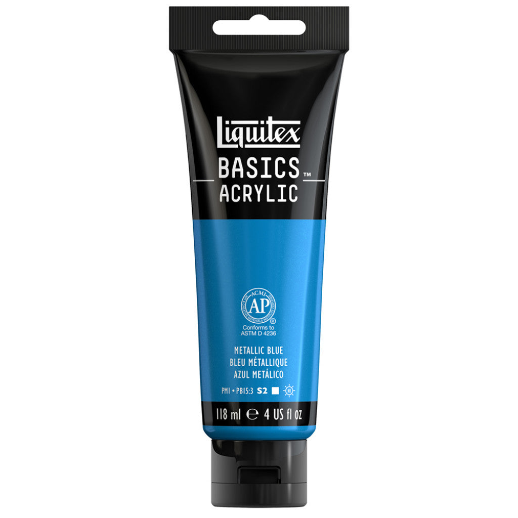 Liquitex Basics Acrylic 118ml - Metallic Blue 341
