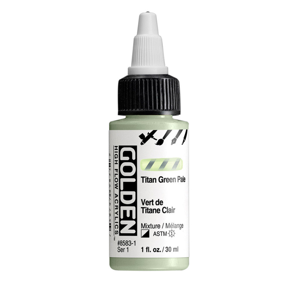 Golden High Flow Acrylics 30ml - Titan Green Pale