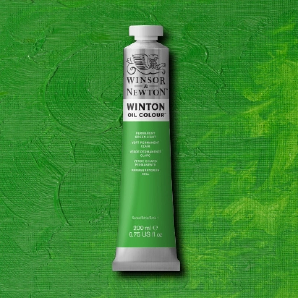 W&N - Winton Oil 200ml - 483 Permanent Green Light