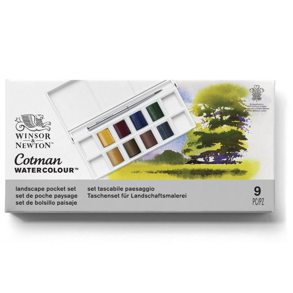 W&N - Cotman Water Colour - Landscape Pocket 8HP