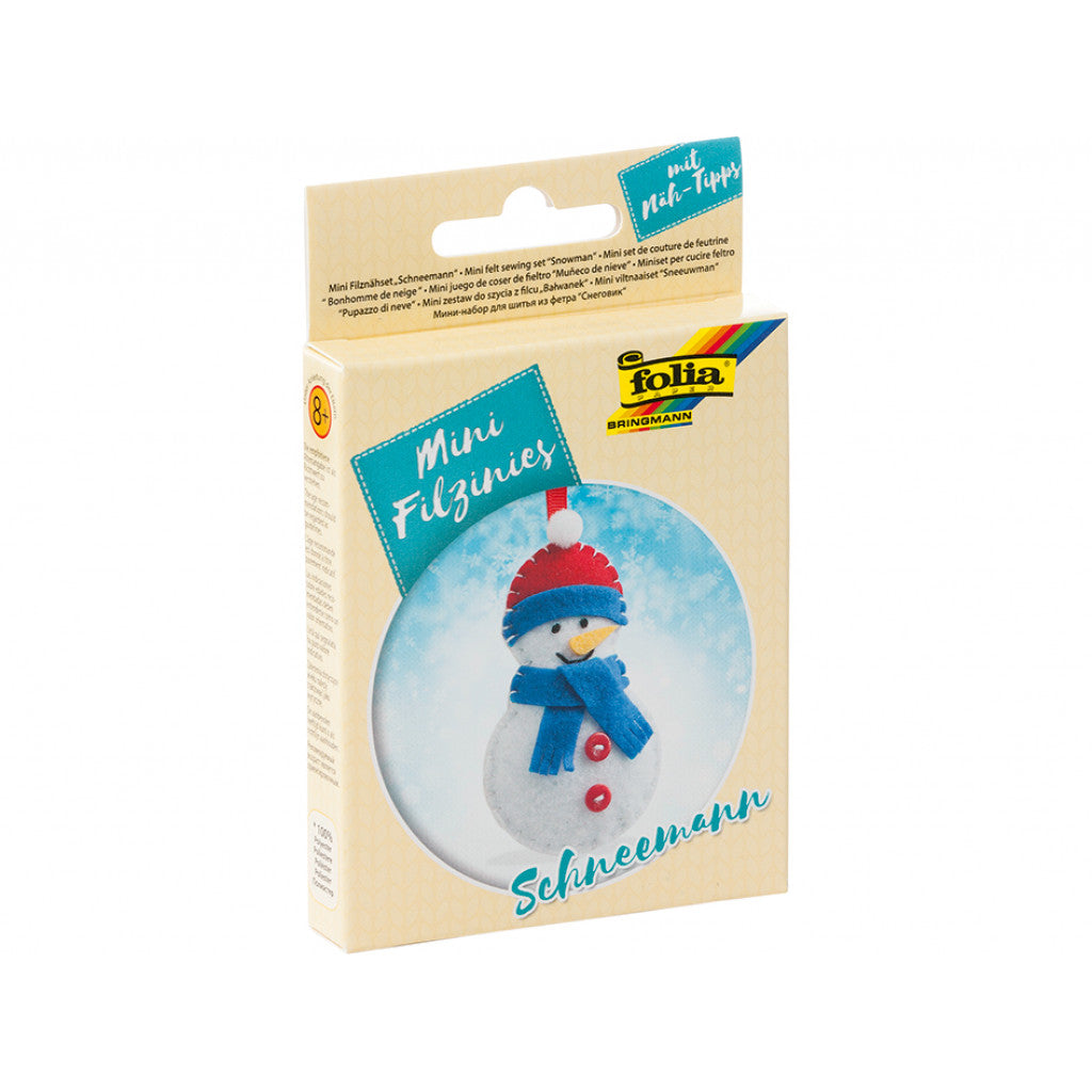 Folia Filtfigur Mini sysett - Snømann