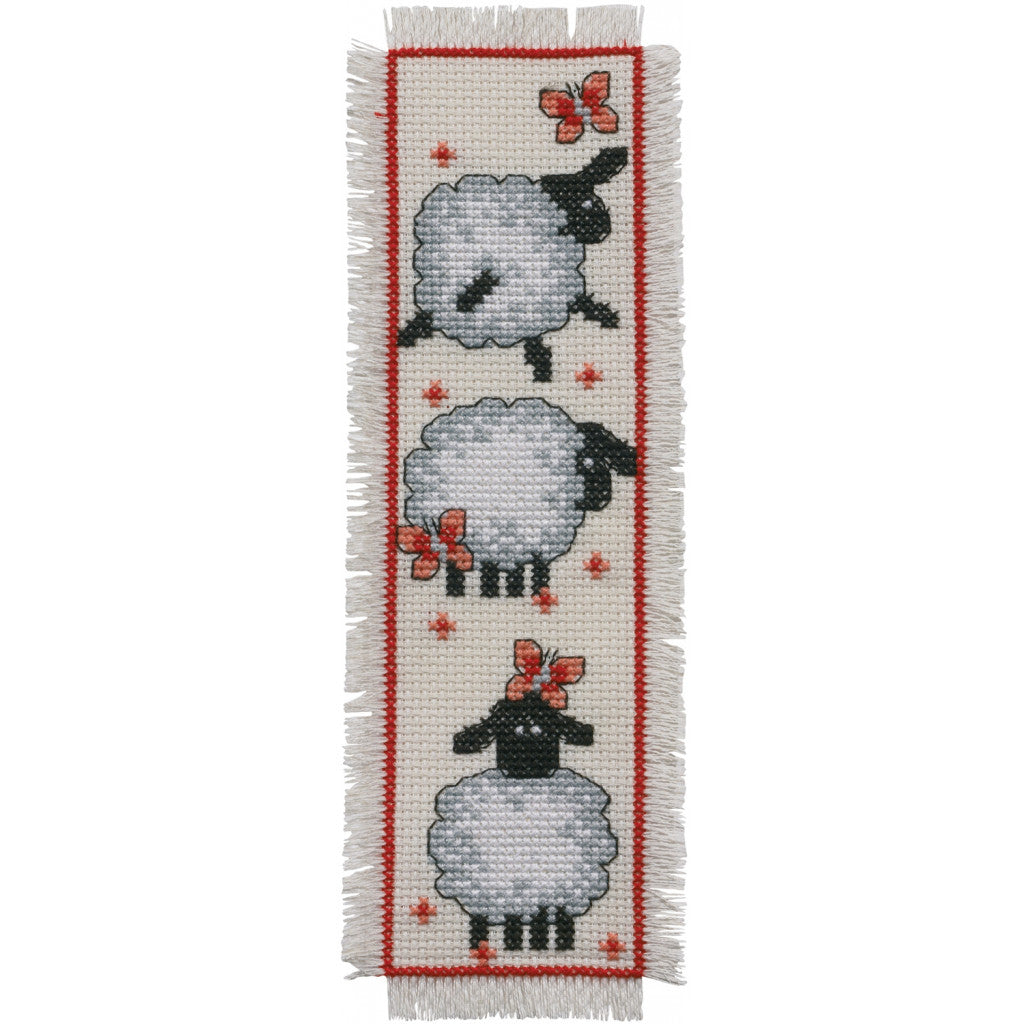 Permin Korsstingsbroderi - Bokmerke sau 7x22 cm