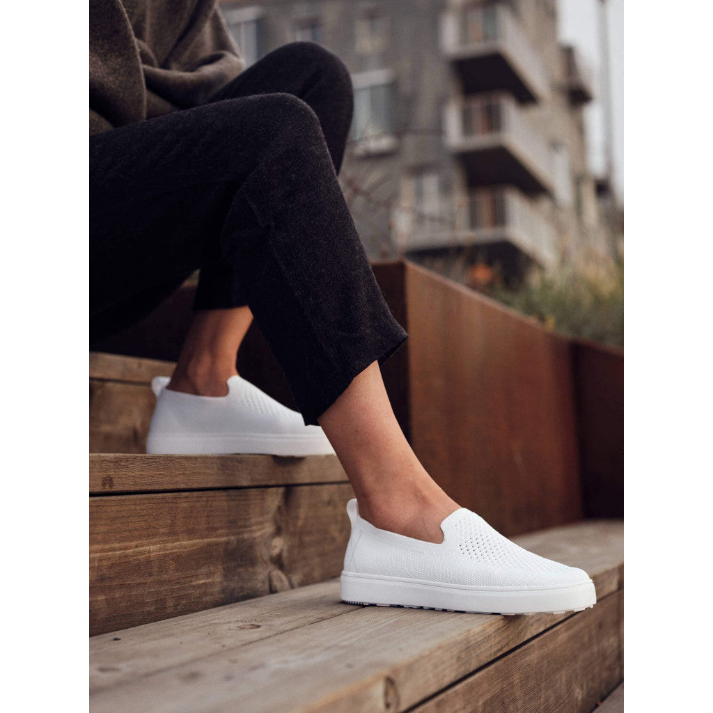Slipper Stavern Merino, til farging - Cloud White, str. 37