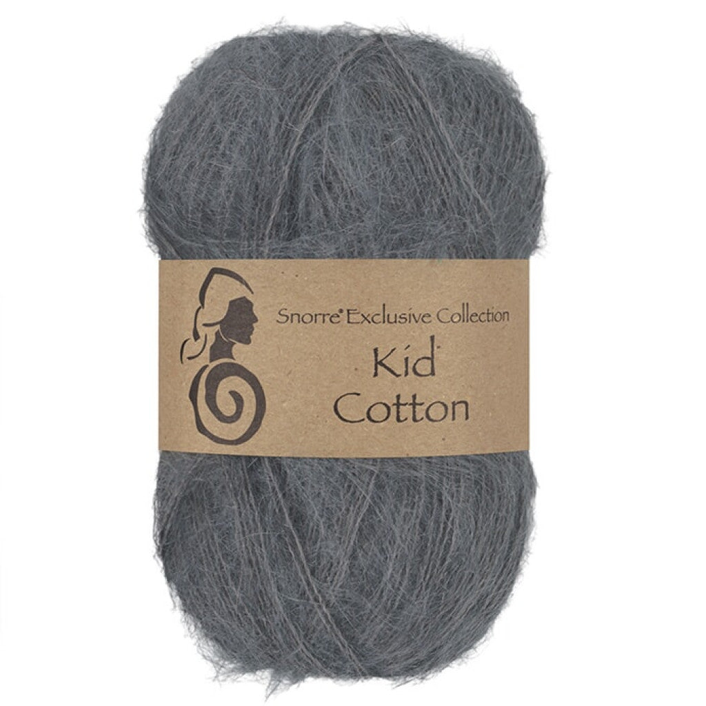 Kid Mohair Cotton - 715 Mørk Grå
