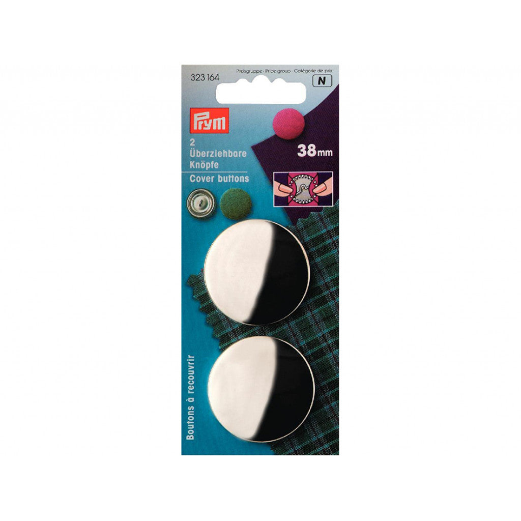 Prym Cover buttons 38mm 2stk gull