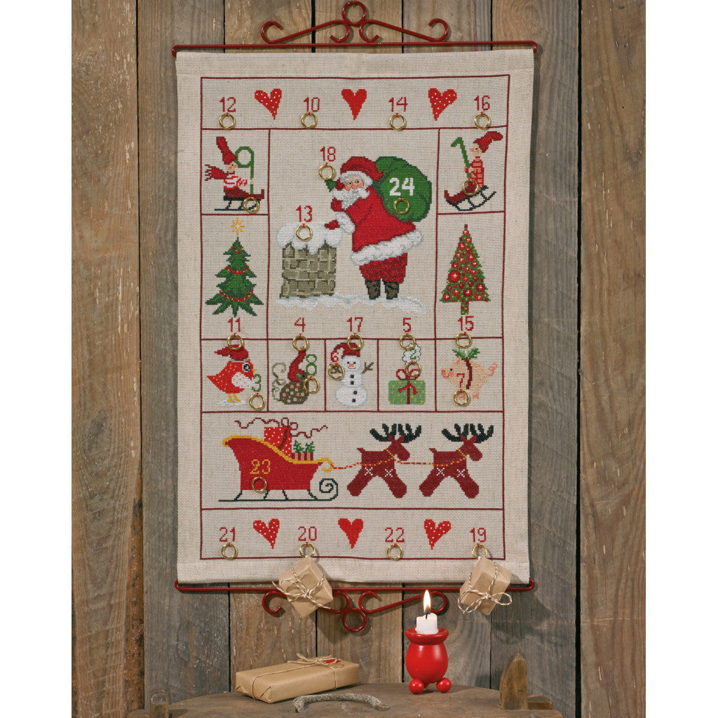 Permin Broderikit - Julekalender moderne 40x57 cm