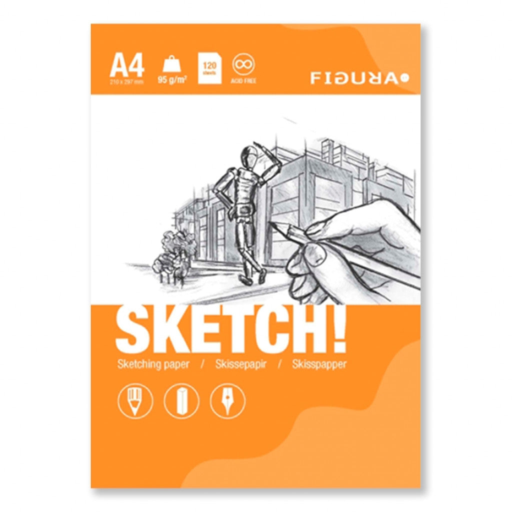 Skisseblokk Figura 95g - A4