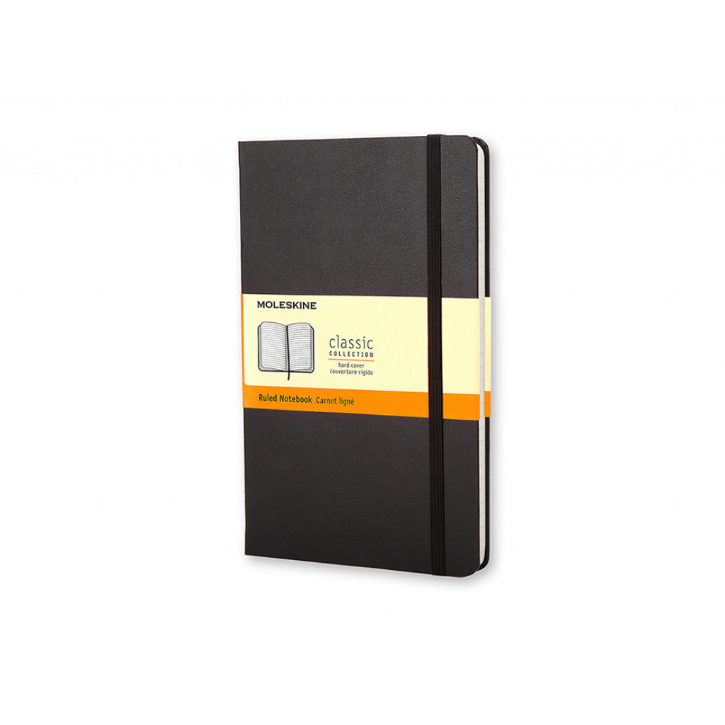 Moleskine Classic Notebook, Hard Cover - Linjert Black, 9x14cm
