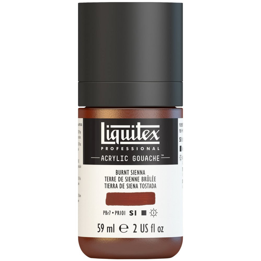 Liquitex Acrylic Gouache (matt) 59ml - 127 Burnt Sienna  S1