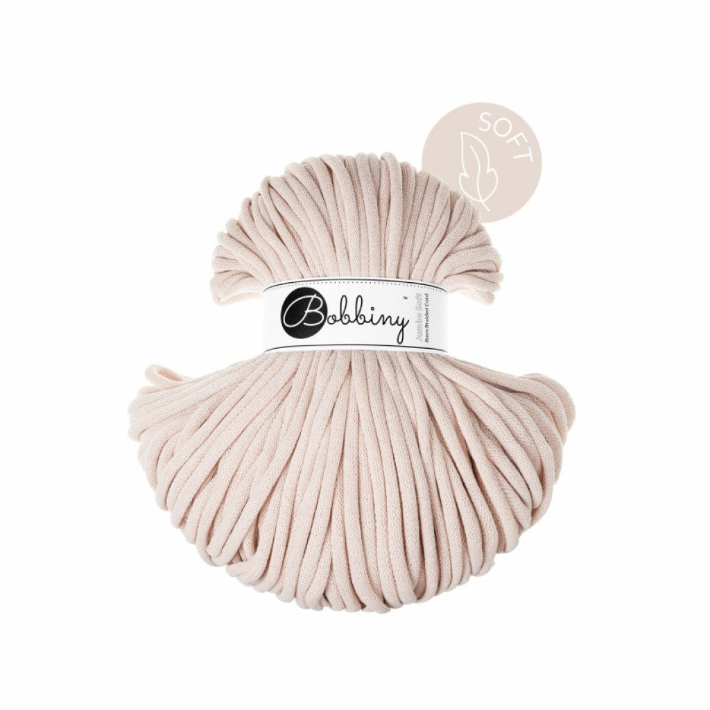 Bobbiny Jumbo Soft 8mm 100m - Nude