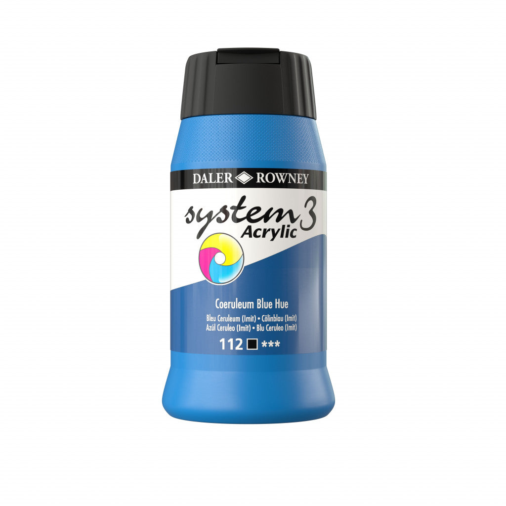 Daler Rowney - System3 500ml - 112 Coeruleum Blue Hue