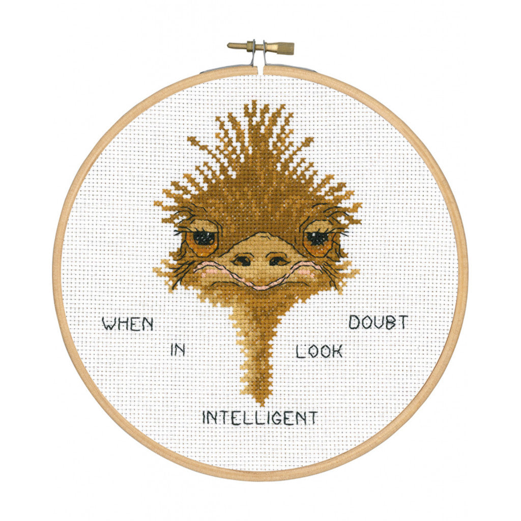 Permin Broderikit - When in doubt... ø18 cm