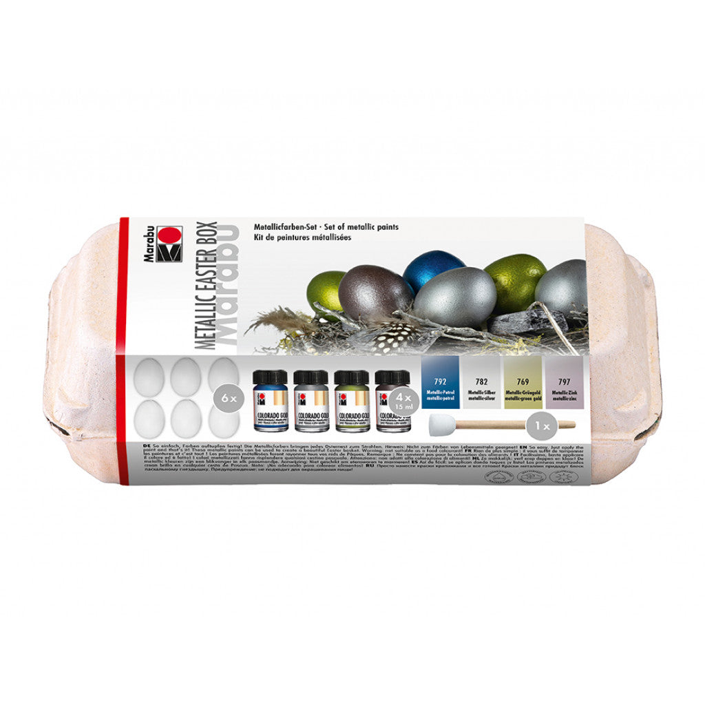 Marabu Metallic Easter Box påskesett