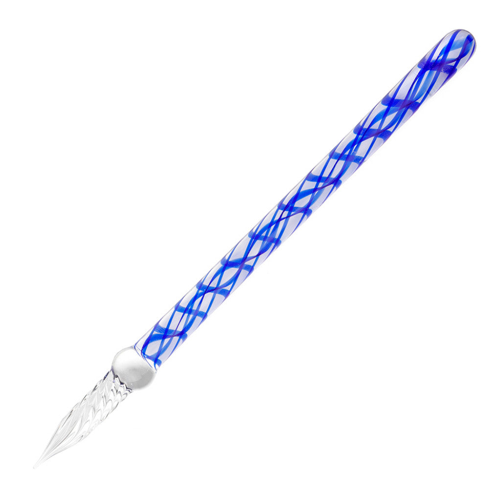 Herbin Glasspenn 16cm - Rett - Safirblå