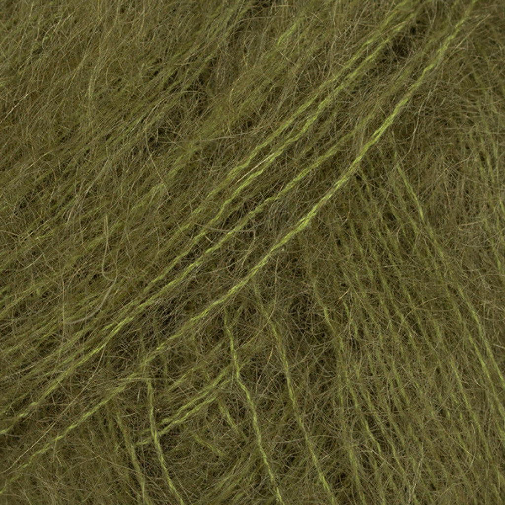 Kid-Silk Uni - 66 Mørk Oliven