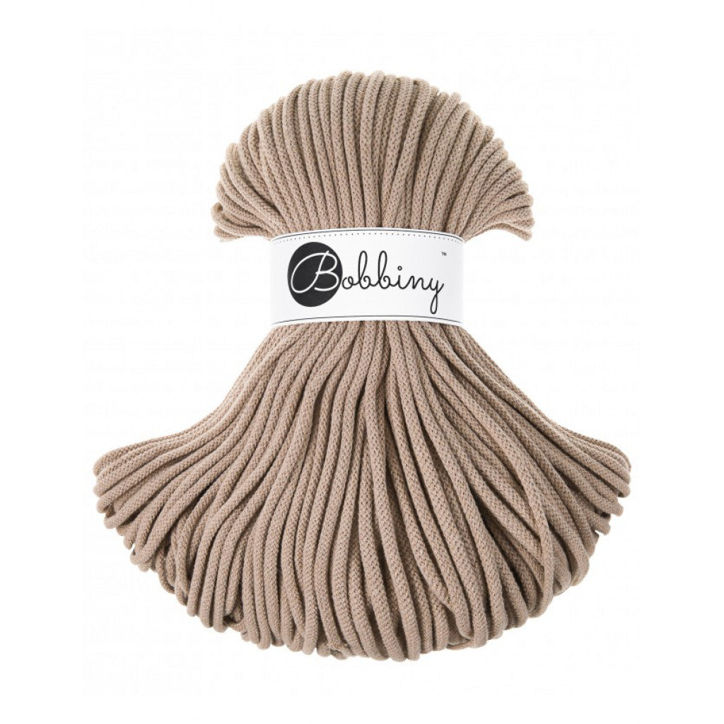 Bobbiny Braided Cord 5mm 100m - Sand