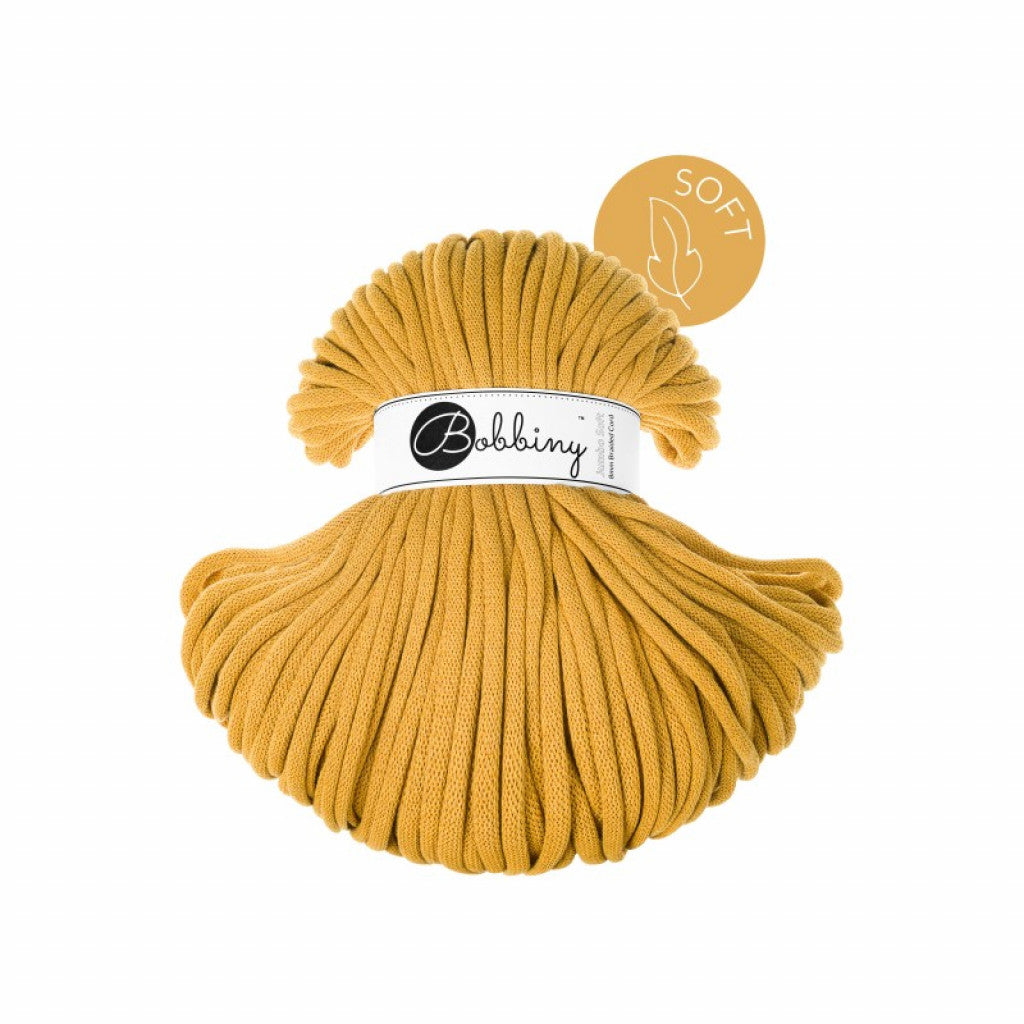 Bobbiny Jumbo Soft 8mm 100m - Mustard