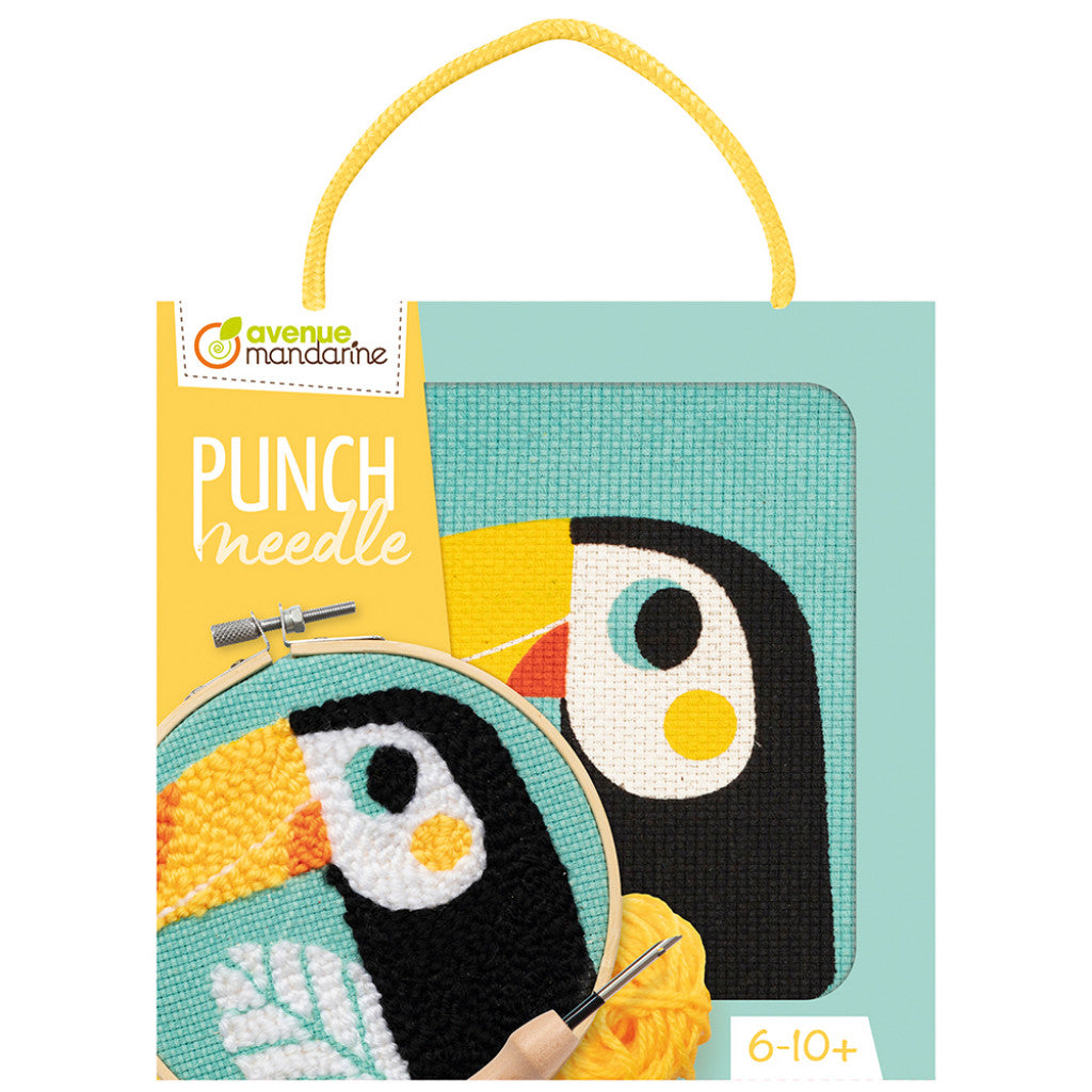 My Mandarine Punch needle sett 18x18cm - Tukan