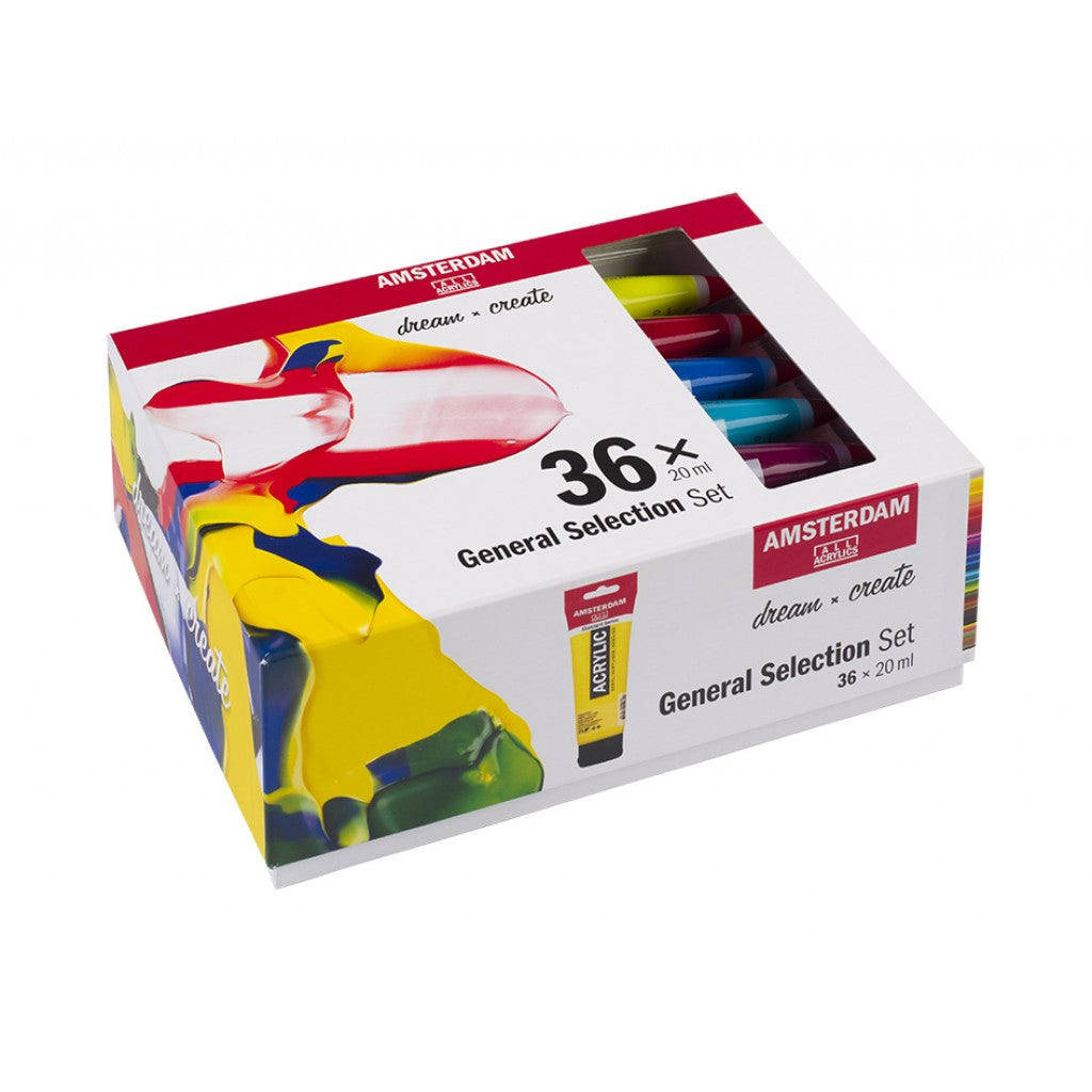 Amsterdam Standard 20ml - Sett 36 ass. farger