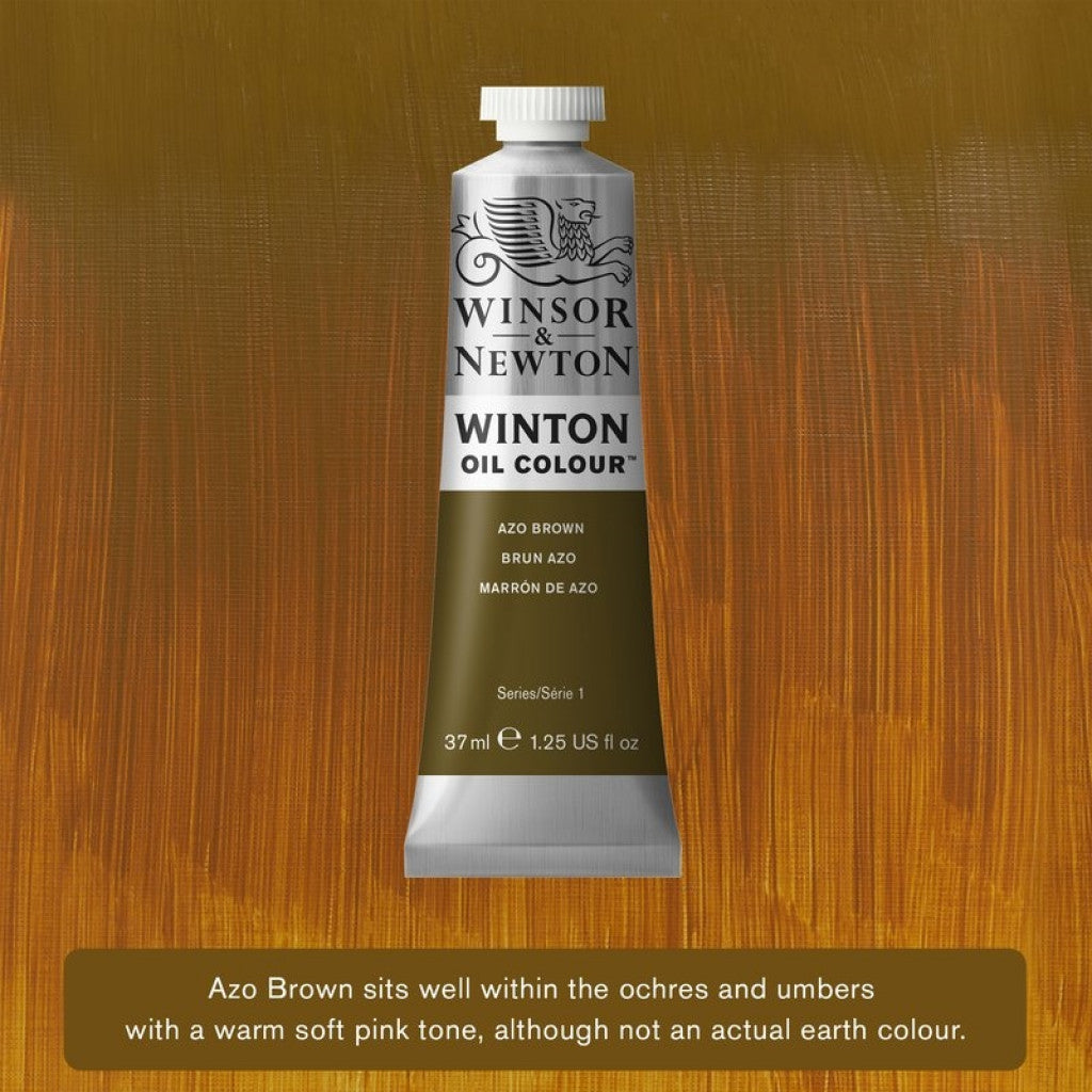 W&N - Winton Oil 37ml - 389 Azo Brown