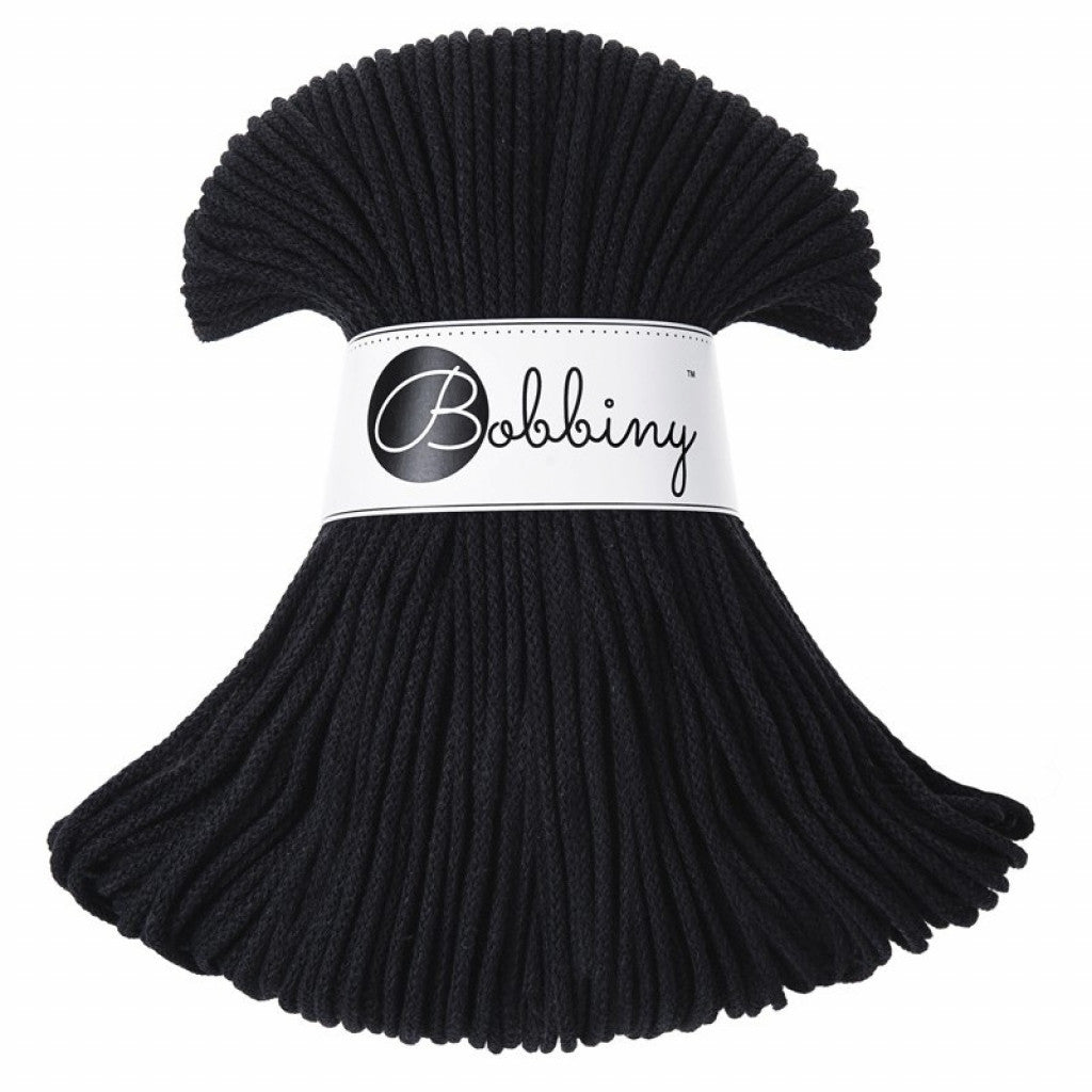 Bobbiny Braided Cord 3mm 100m - Black