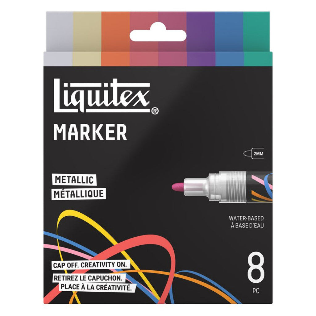 Liquitex Marker 8X2mm Set - Metallic