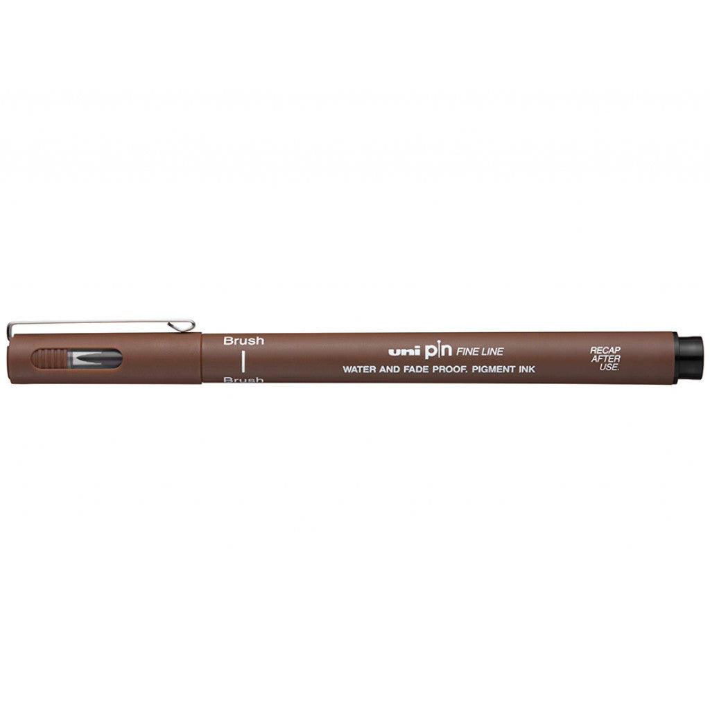 Uni pin Fineliner Brush Sephia