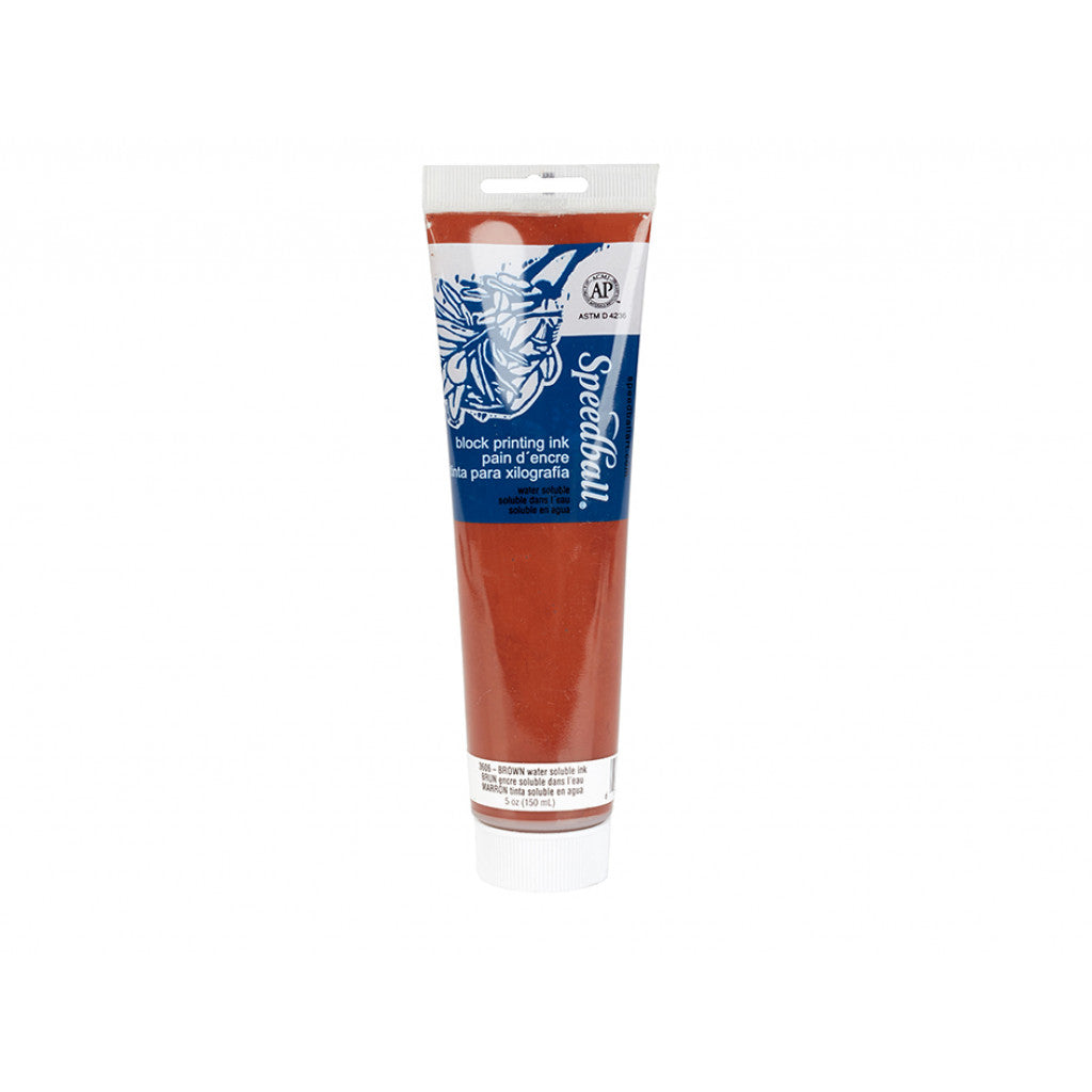 Speedball Watersoluble Block Ink 150ml - 3606 Brown