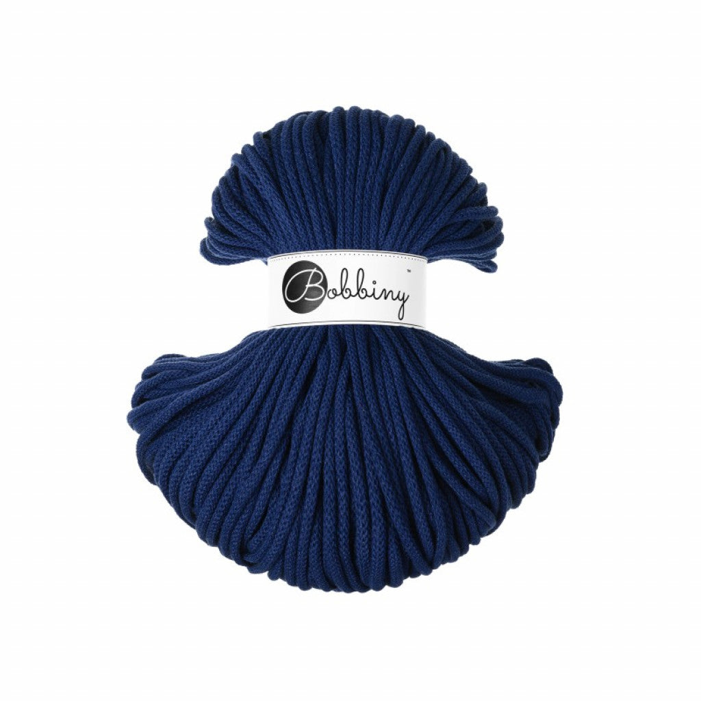 Bobbiny Braided Cord 5mm 100m - Ink Blue