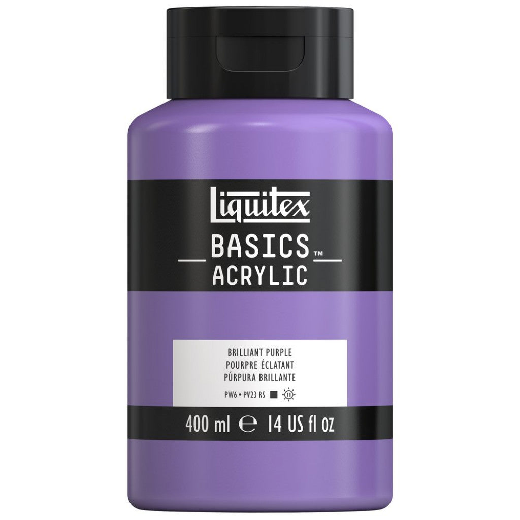 Liquitex Basics Acrylic 400ml - 590 Brilliant Purple  S1