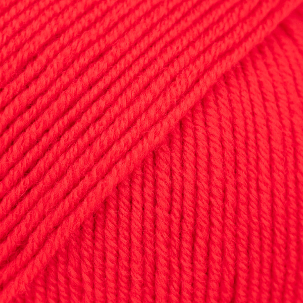 Baby Merino Uni - 67 Sterk Rød