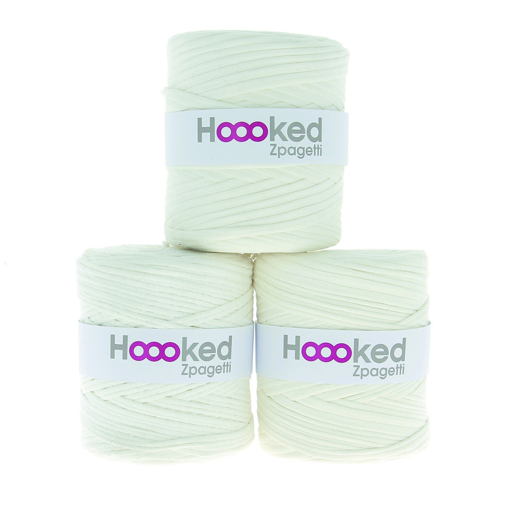 Hoooked Zpagetti, 700g - Ivory White Shades