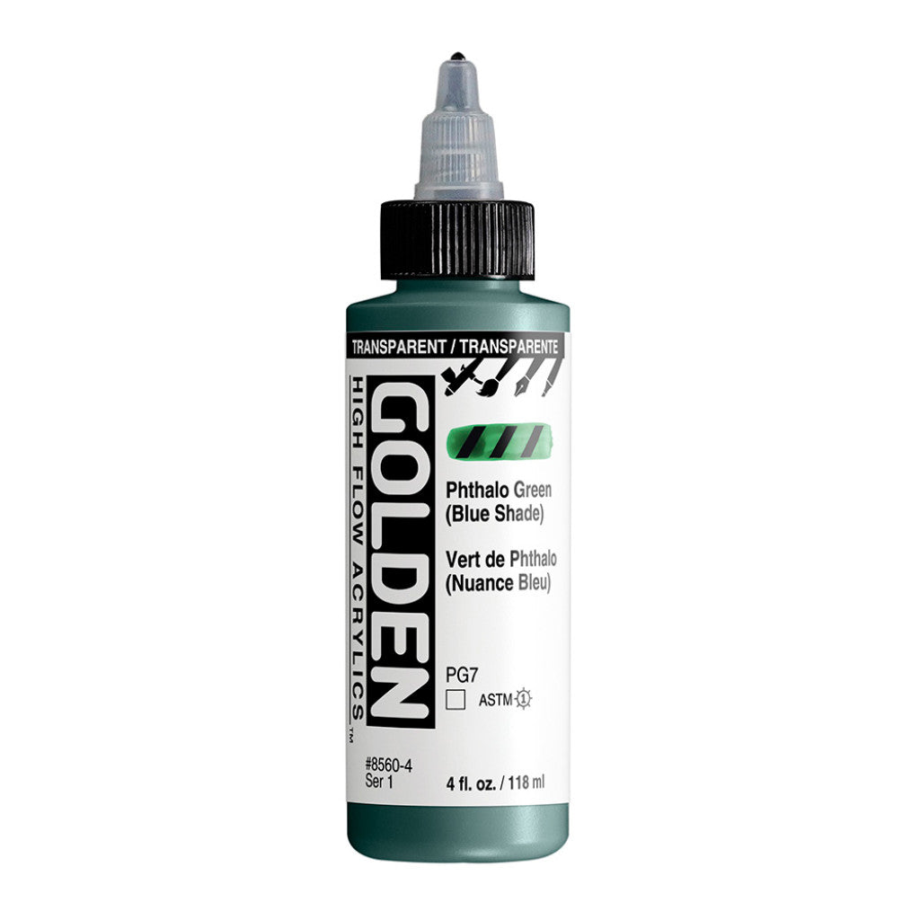 Golden High Flow Acrylics 118ml - Transp. Phthalo Green Blue