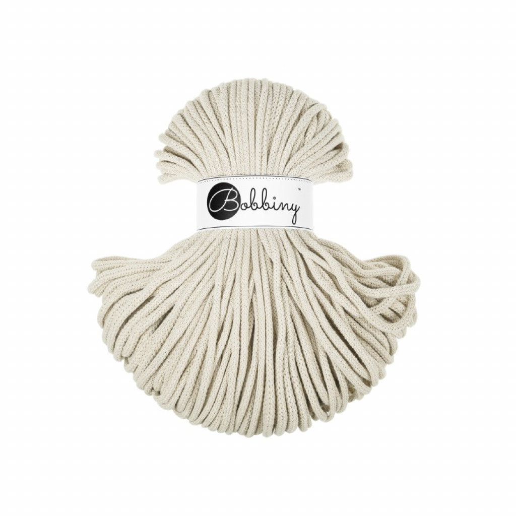 Bobbiny Braided Cord 5mm 100m - Cashmere Beige
