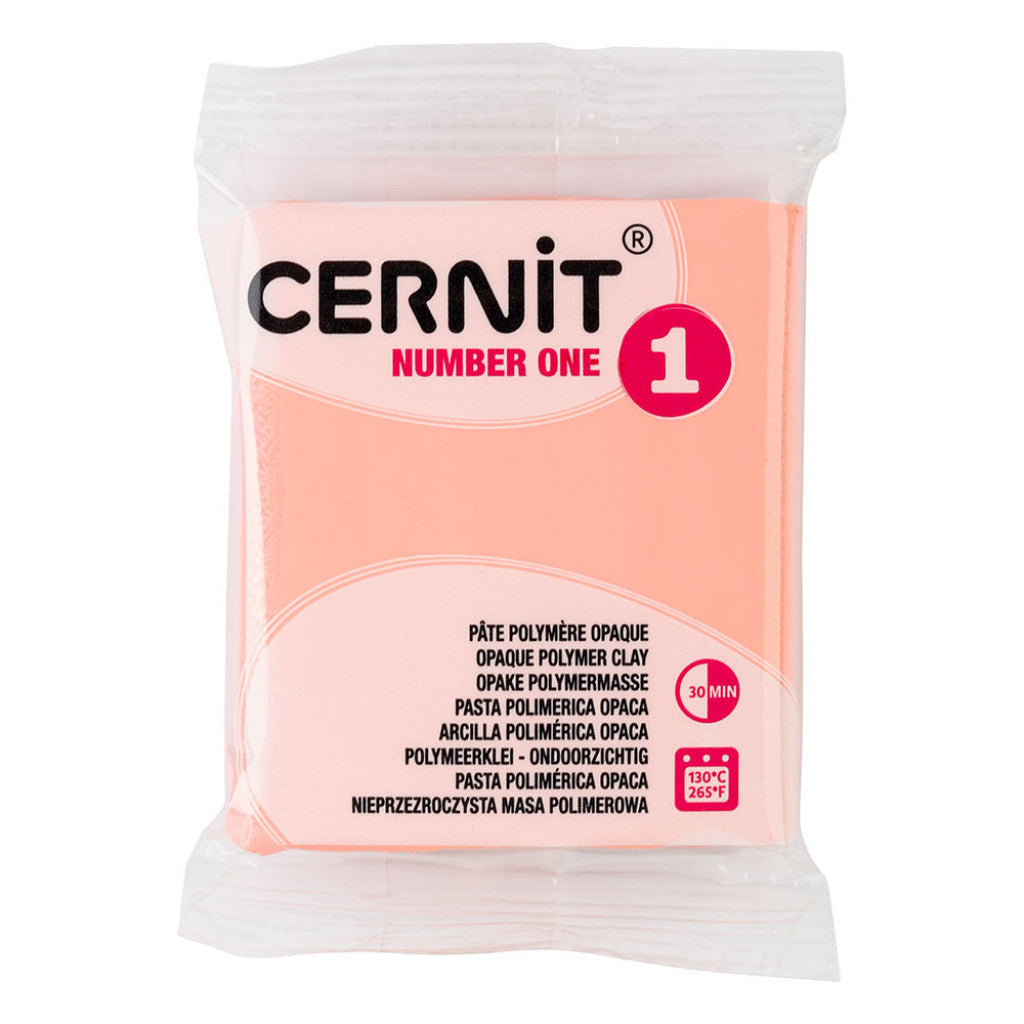 Cernit Polymerleire Number One 56g - 761 Pastell oransje