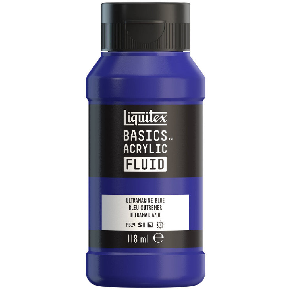 Liquitex Basics Fluid Acrylic 118ml - 380 Ultramarine Blue  S1