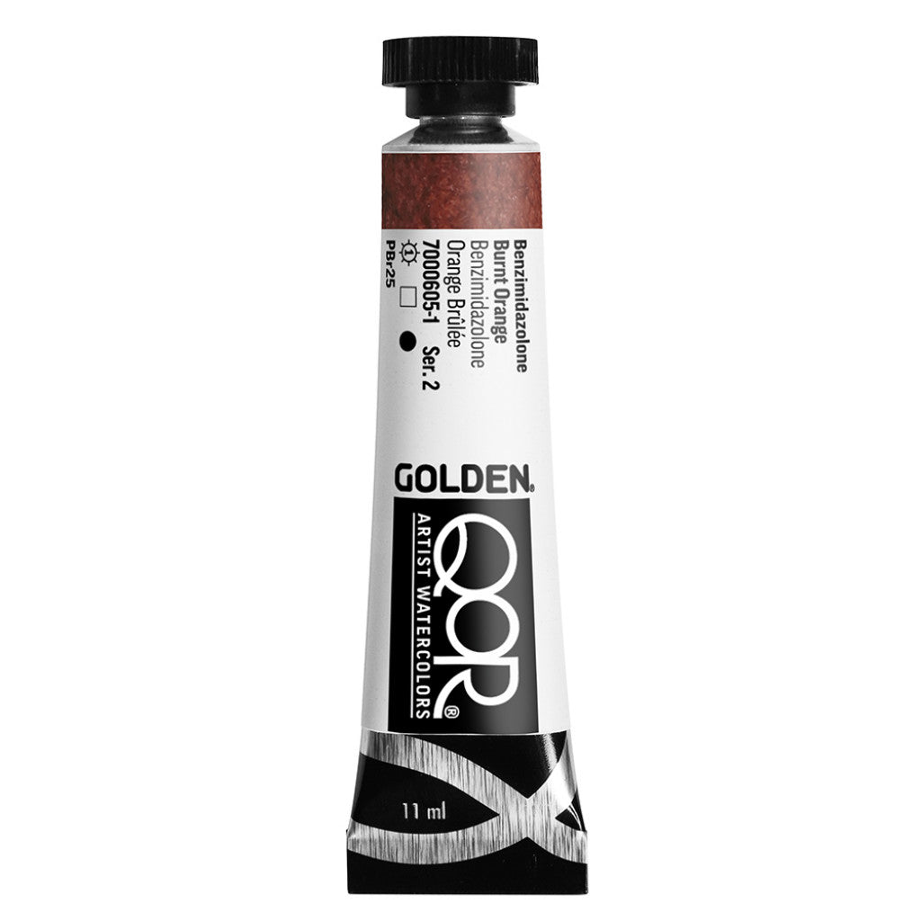 QoR Artist Watercolors tube 11ml - BNZMDZLN Burnt Orange