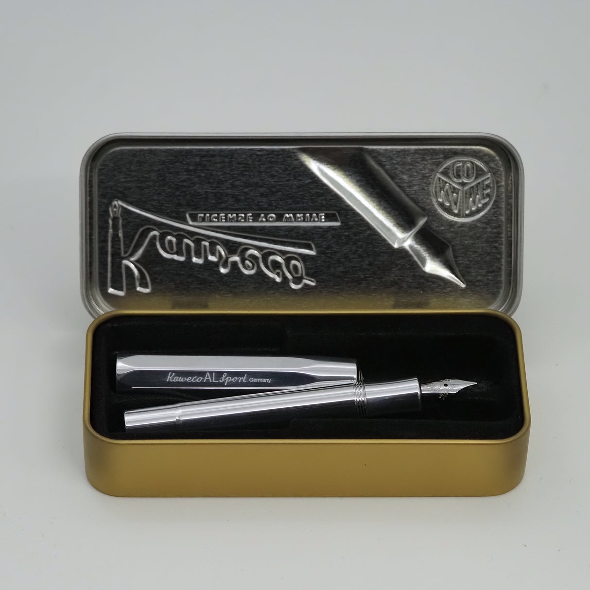 Kaweco AL Sport Fyllepenn - F 0.7mm - Raw
