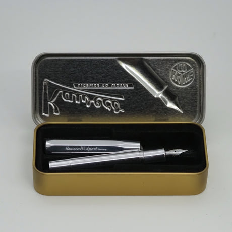 Kaweco AL Sport Fyllepenn - F 0.7mm - Raw
