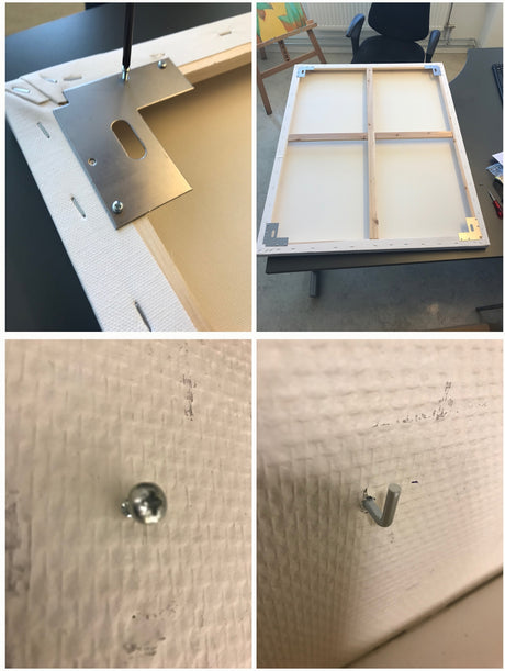 Beslag for bildeoppheng 4 stk