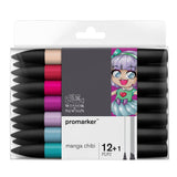 W&N - Promarker - sett 12+1 Manga Chibi