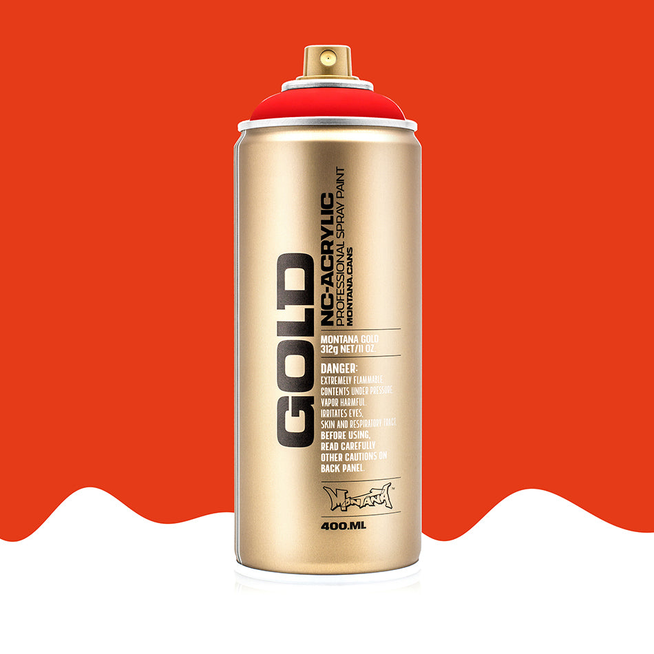 Montana - Gold 400ml - F3000 Fluorescent Fire Red