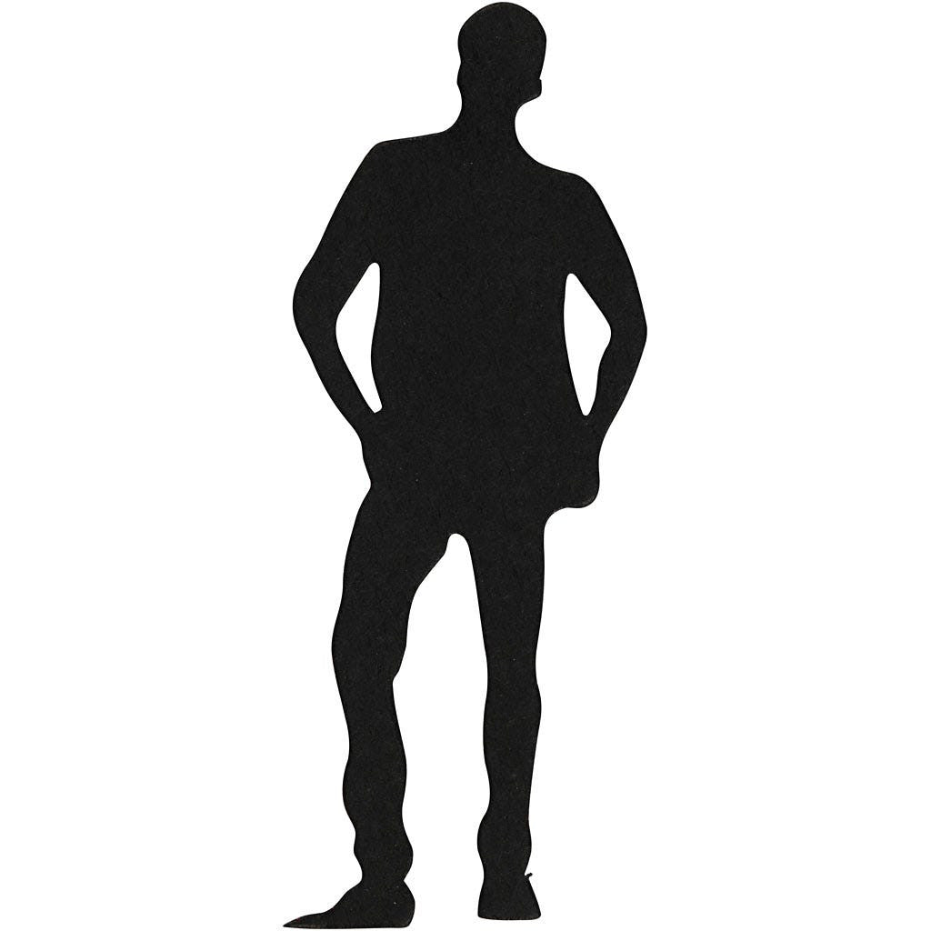 Kartongmerke, svart, gutt, 10 stk., 1 pk.