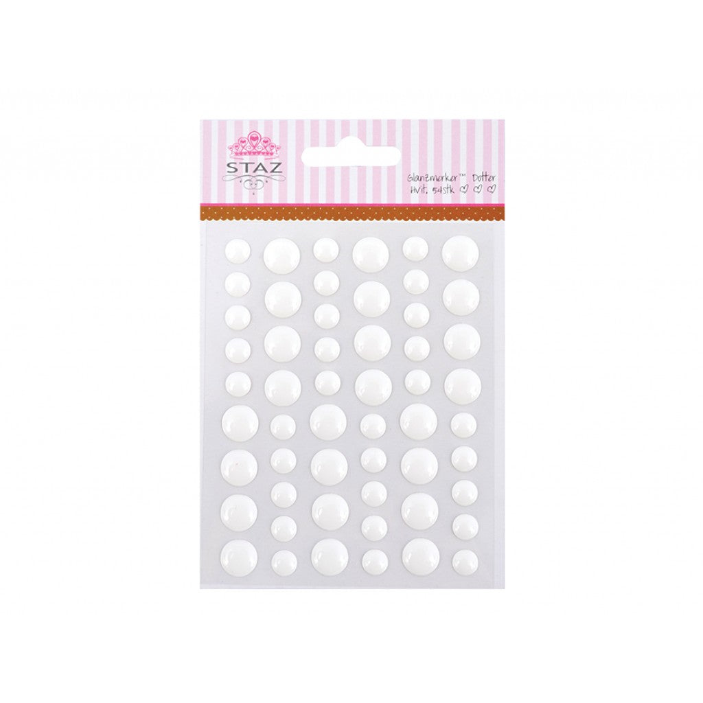 Staz Glanzmerker Dotter Hvit