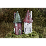 Hus på Pinne, Poly, 8cm - 1stk assortert farge