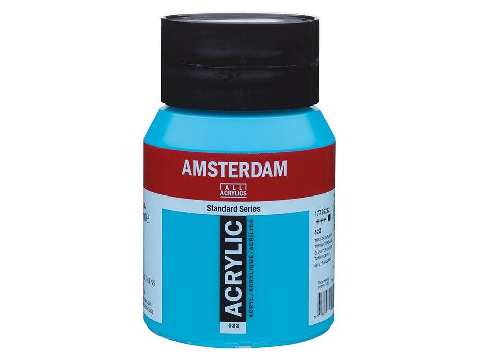 Amsterdam Standard 500ml - 522 Turquoise Blue - HobbyHimmelen
