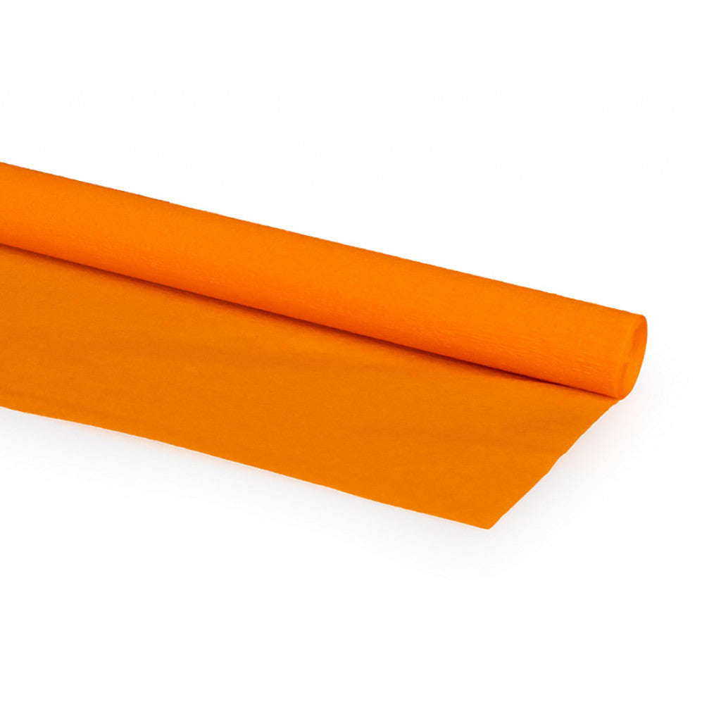 Clairefontaine Kreppapir 75%  50x250cm 75g - 58 Oransje
